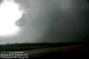 Tornado #1 appearing in the rain