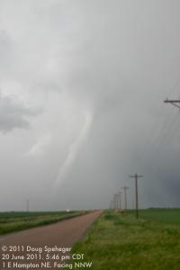 Tornado #1 north of Hampton