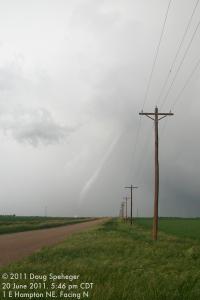 Tornado #1 north of Hampton