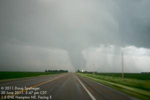 Tornado #2 approaching US-34