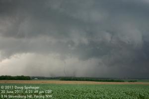 Tornado #3 roping out NW of Stromsburg